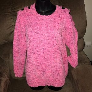 Justice cold shoulder sweater